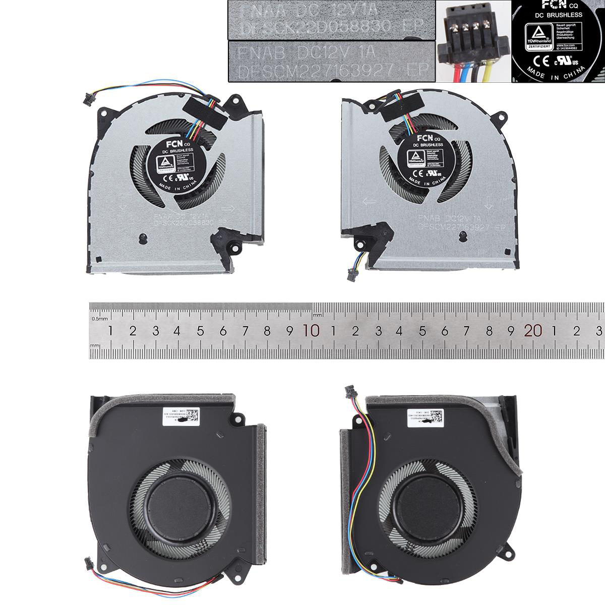 Вентилатори за лаптоп (CPU Fan) Asus ROG Strix G533Q G513QR G713QR G733QS  Ляв + Десен - 12V | JAR Computers Вентилатори за лаптоп (CPU Fan) Asus ROG Strix G533Q G513QR G713QR G733QS  Ляв + Десен - 12V