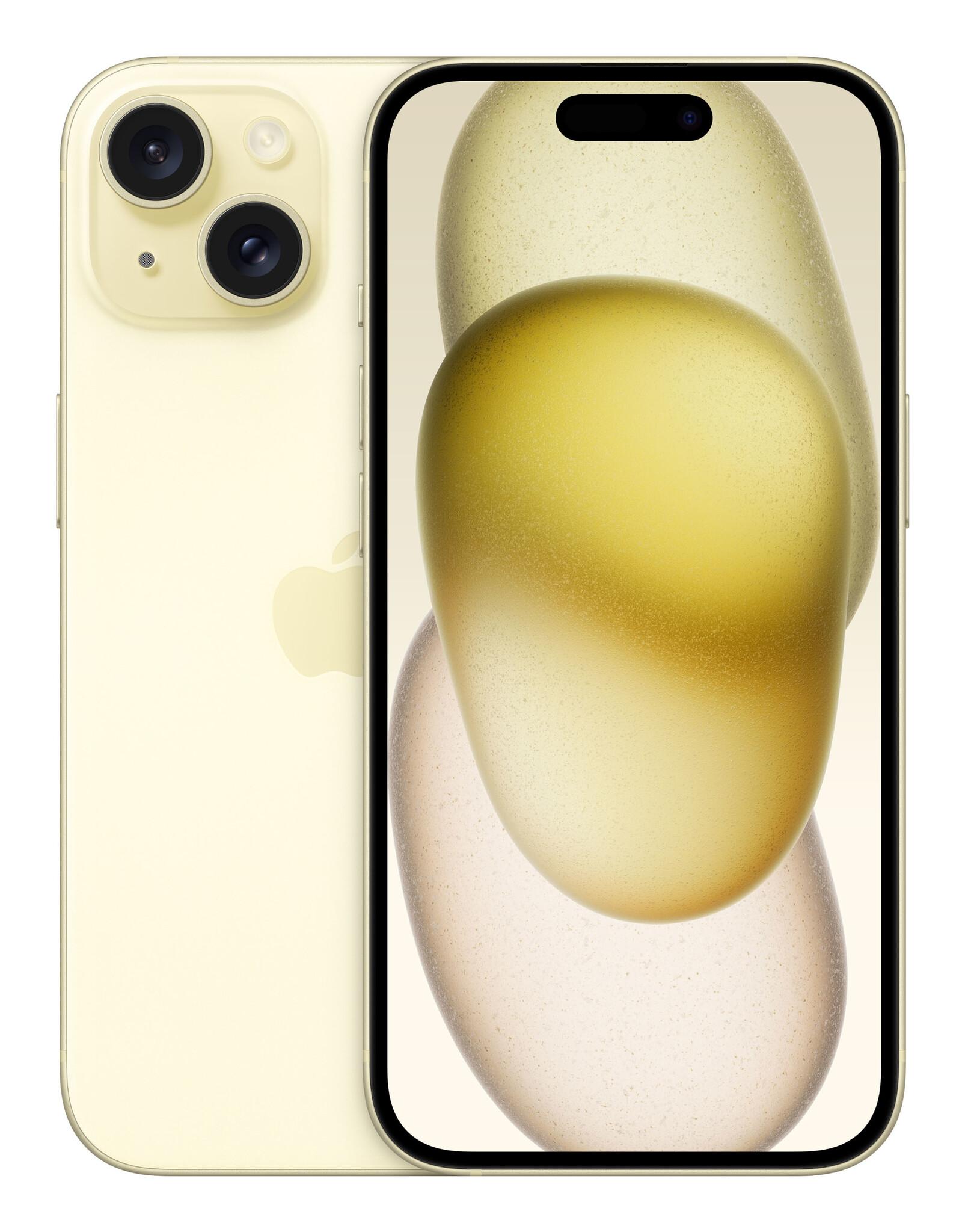 Apple iPhone 15 15,5 см (6.1") Двойна SIM карта iOS 17 5G UBS тип C 512 GB Жълт | JAR Computers Apple iPhone 15 15,5 см (6.1") Двойна SIM карта iOS 17 5G UBS тип C 512 GB Жълт