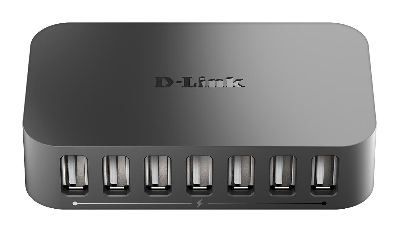 D-Link DUB-H7 USB 2.0 Type-B 480 Мбит/с Черен | JAR Computers D-Link DUB-H7 USB 2.0 Type-B 480 Мбит/с Черен