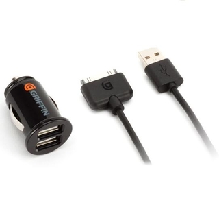 Захранване за кола с два USB порта и кабел за iPhone и iPod - Griffin Dual USB | JAR Computers Захранване за кола с два USB порта и кабел за iPhone и iPod - Griffin Dual USB
