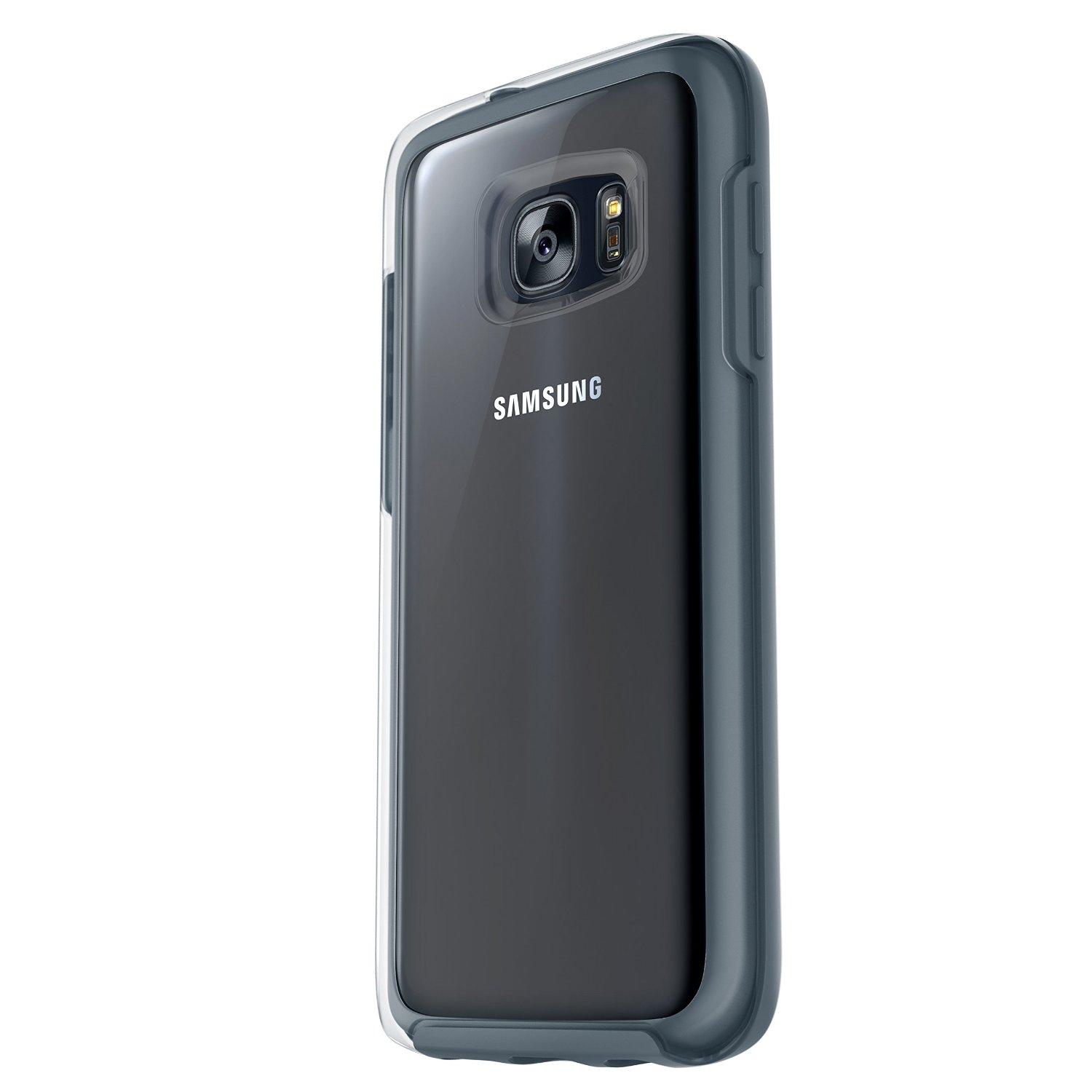 Хибриден кейс с висока защита за Samsung Galaxy S7 - Otterbox Symmetry Clear Series Case (прозрачен-син) | JAR Computers Хибриден кейс с висока защита за Samsung Galaxy S7 - Otterbox Symmetry Clear Series Case (прозрачен-син)