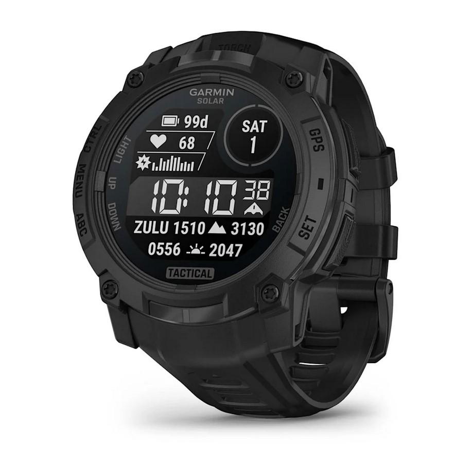 Instinct® 3 – 50 мм, Solar - Instinct® 3 – 50 мм, Solar, Tactical Edition - Black с Black каишка