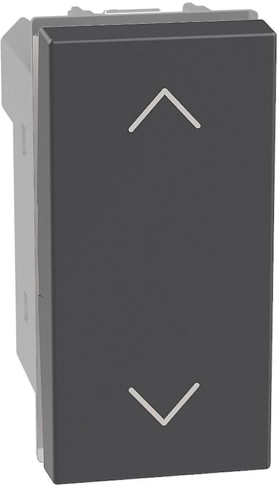 Ключ за щори 1 мод. цвят Графит Light Now Bticino | JAR Computers Ключ за щори 1 мод. цвят Графит Light Now Bticino
