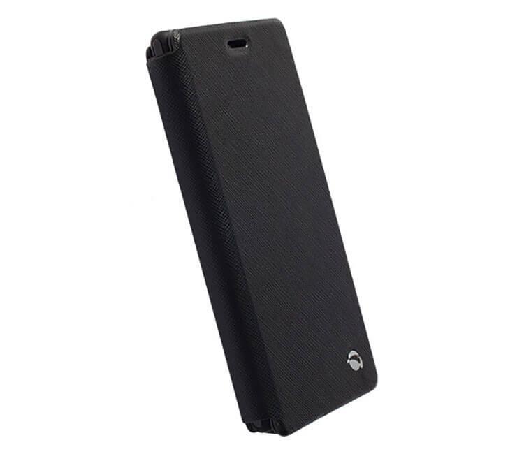 Кожен калъф, тип портфейл за Sony Xperia M2, M2 Aqua - Krusell Malmö Flip Cover (черен) | JAR Computers Кожен калъф, тип портфейл за Sony Xperia M2, M2 Aqua - Krusell Malmö Flip Cover (черен)