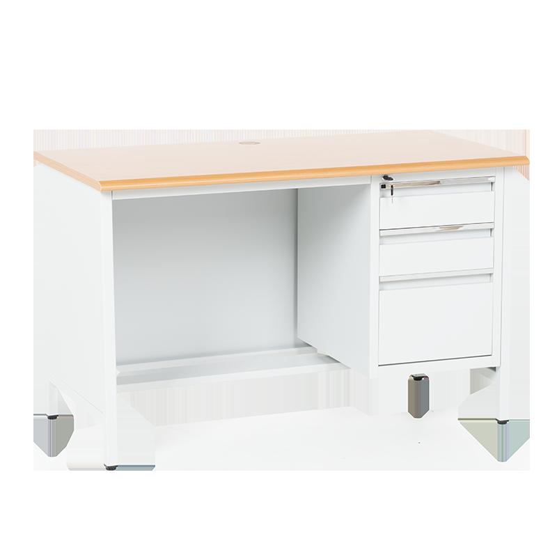 Метално бюро Carmen CR-1314 K - сиво / бук | JAR Computers Метално бюро Carmen CR-1314 K - сиво / бук