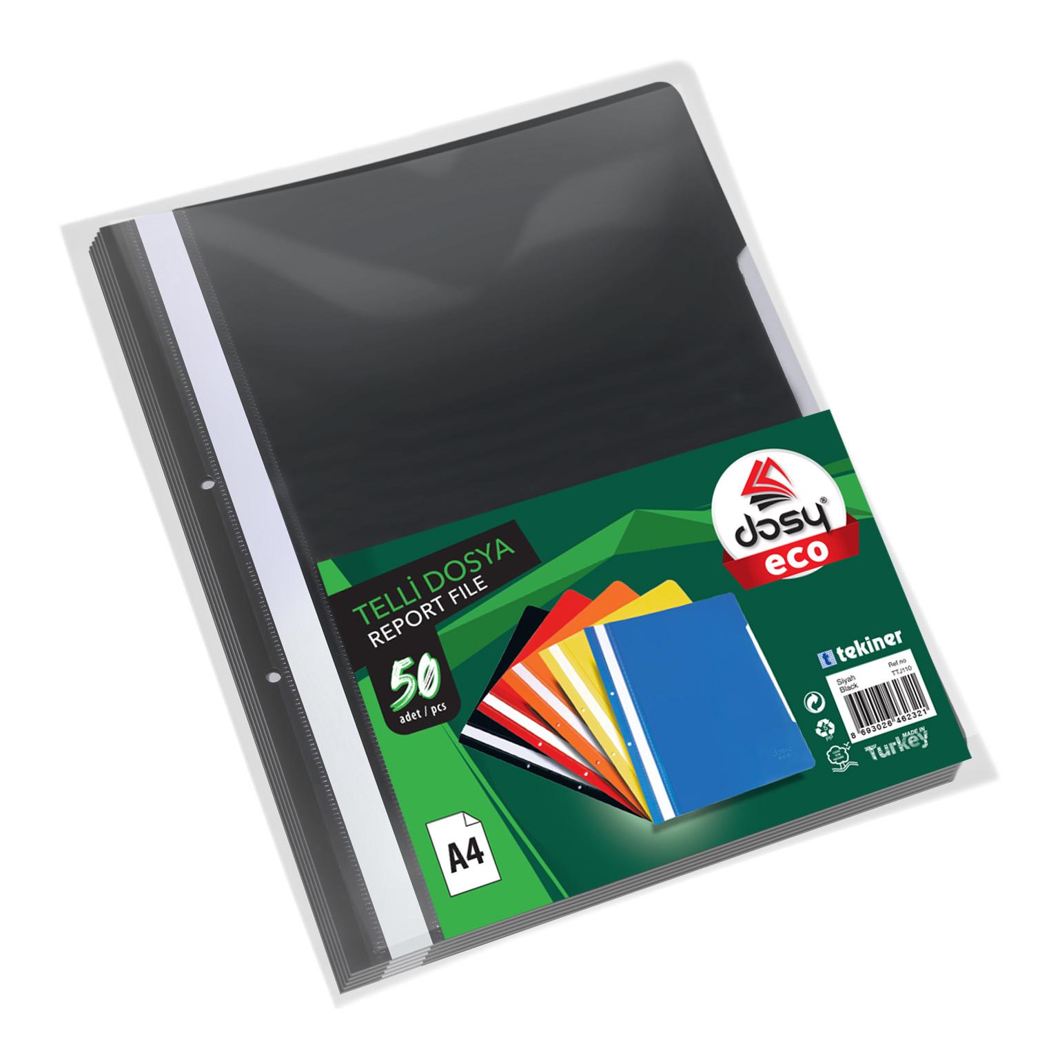 Папка с машинка и перфорация DOSY Eco A4, PP, 150 mic, черна | JAR Computers Папка с машинка и перфорация DOSY Eco A4, PP, 150 mic, черна