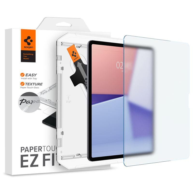 Spigen Paper Touch Tempered Glass EZ Fit - стъклено защитно покритие, подходящо за рисуване за дисплея на iPad Air 13 (2024) (матово)