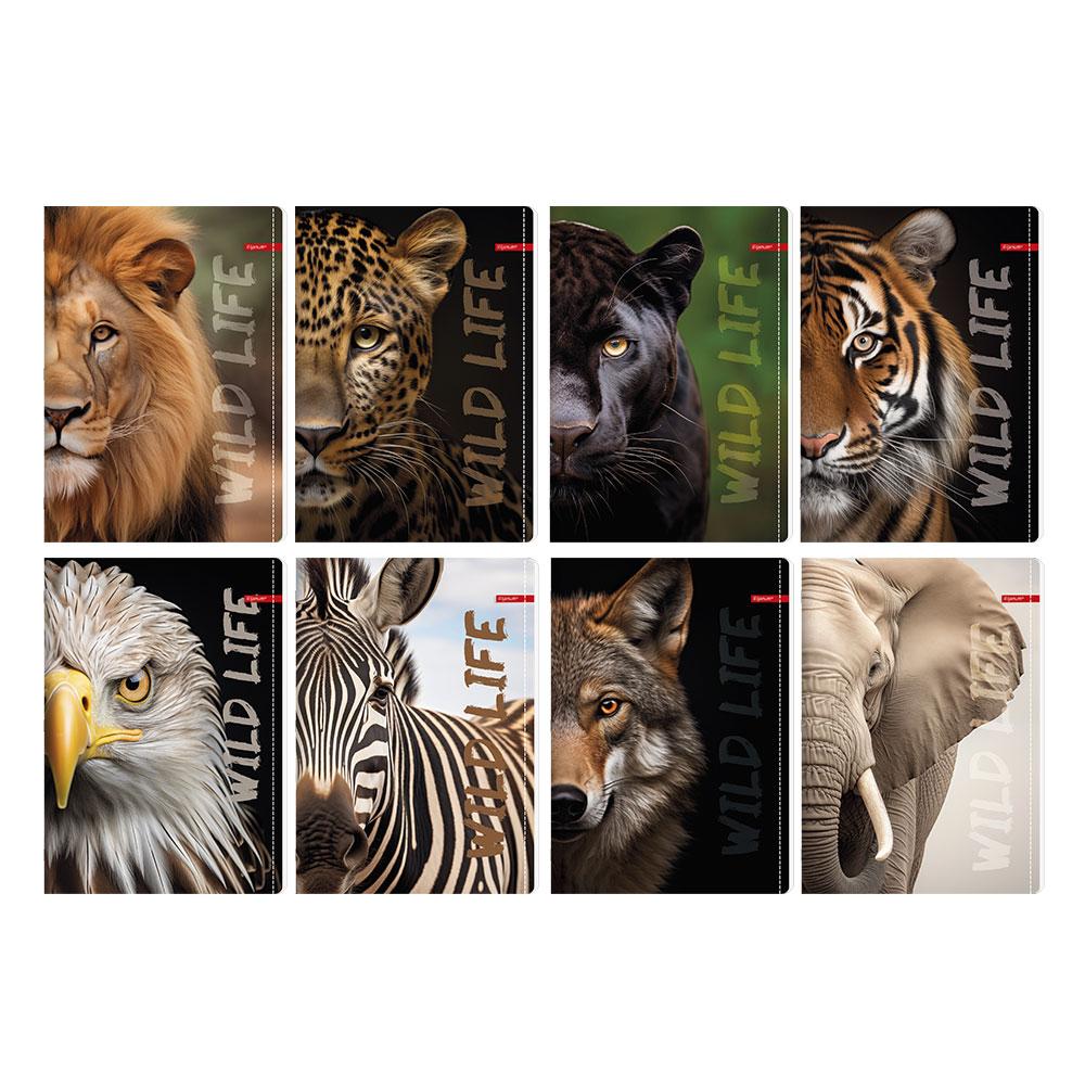 Тетрадка A4 Ilijanum Wild Life UV 60л