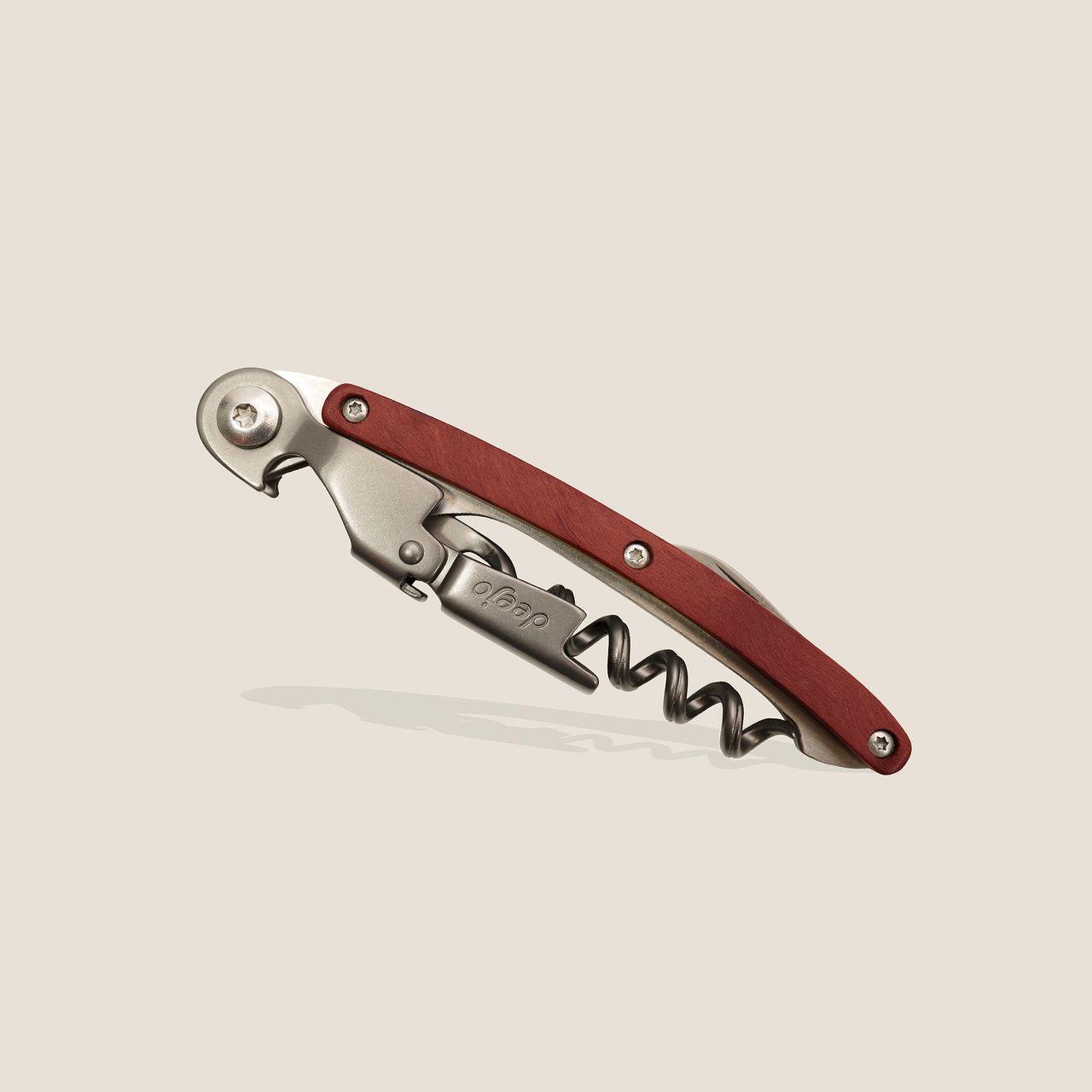 Тирбушон Deejo Waiter's knife, Coral wood | JAR Computers Тирбушон Deejo Waiter's knife, Coral wood