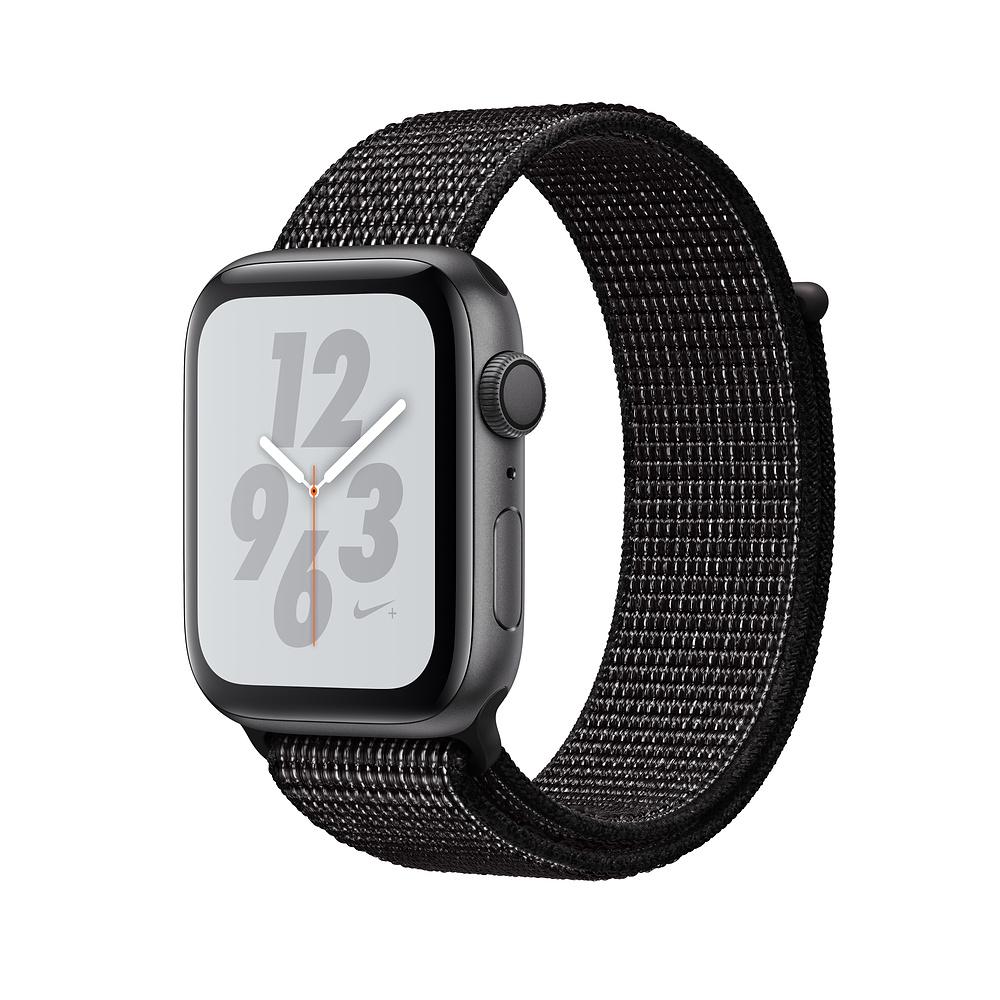 Умен часовник от Apple - Apple Watch Nike+ Series 4, 44mm Space Gray Aluminum Case with Black Nike Sport Loop, GPS + Cellular | JAR Computers Умен часовник от Apple - Apple Watch Nike+ Series 4, 44mm Space Gray Aluminum Case with Black Nike Sport Loop, GPS + Cellular