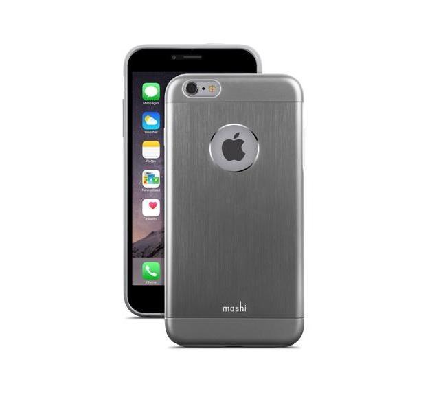 Уникален удароустойчив алуминиев кейс за iPhone 6 Plus, iPhone 6S Plus - Moshi iGlaze Armour (тъмносив) | JAR Computers Уникален удароустойчив алуминиев кейс за iPhone 6 Plus, iPhone 6S Plus - Moshi iGlaze Armour (тъмносив)