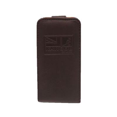 Вертикален кожен калъф с капак за iPhone 4/4S - Kangol Leather Flip Case (кафяв) | JAR Computers Вертикален кожен калъф с капак за iPhone 4/4S - Kangol Leather Flip Case (кафяв)