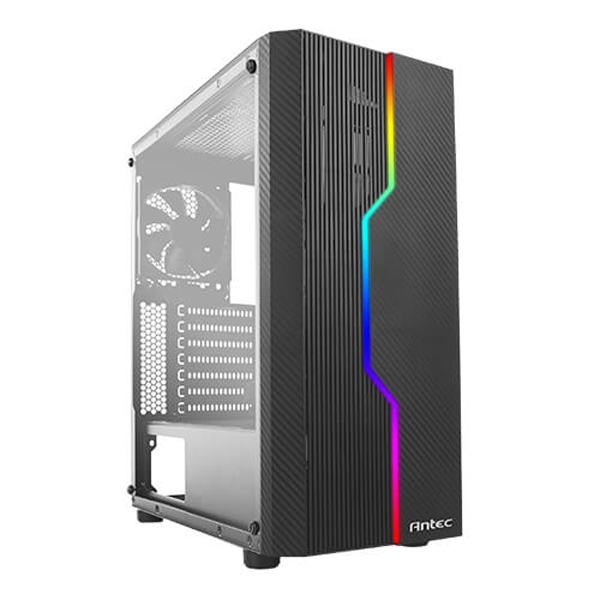 Case Antec ATX Gaming NX230 RGB Temp. Glass, Black