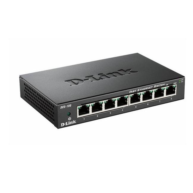 D-Link 8-port 10/100 Desktop Switch | JAR Computers D-Link 8-port 10/100 Desktop Switch
