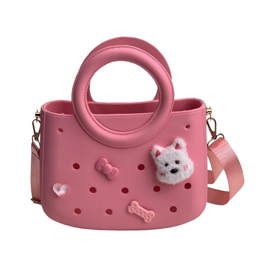 Детска чанта Cactus CROQBAG, CT9569B-01, с дръжка и презрамка, 4 CROQ, EVA материал, 22x26см, розова | JAR Computers Детска чанта Cactus CROQBAG, CT9569B-01, с дръжка и презрамка, 4 CROQ, EVA материал, 22x26см, розова