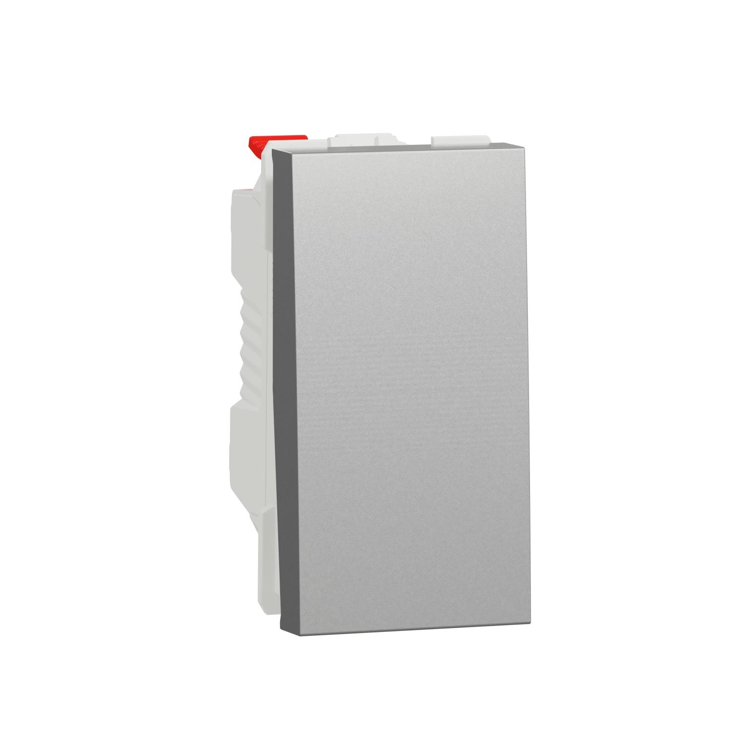 Еднополюсен бутон 10A, 1M, алуминий - SCHNEIDER ELECTRIC New Unica NU310630 | JAR Computers Еднополюсен бутон 10A, 1M, алуминий - SCHNEIDER ELECTRIC New Unica NU310630