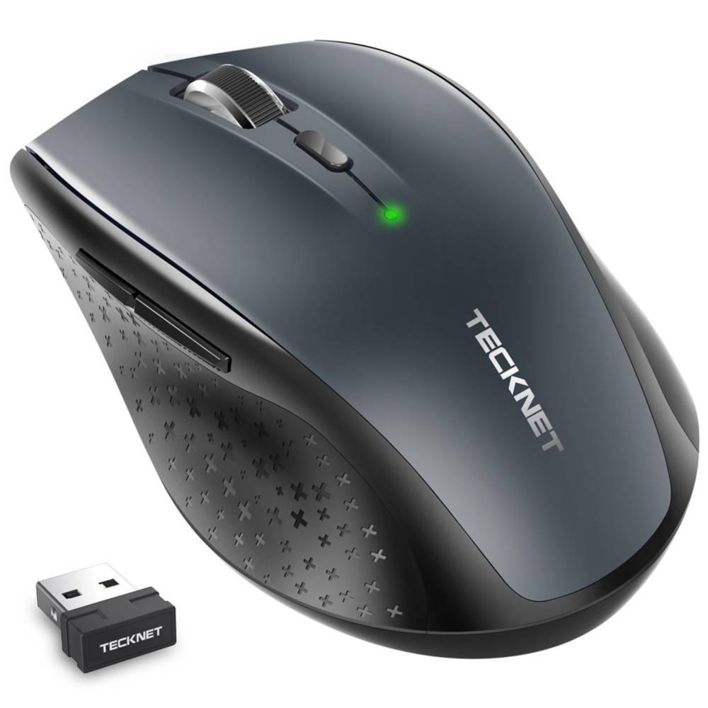 Ергономична безжична мишка - TeckNet M022 Black 2.4G Wireless Mouse (за Mac и PC) | JAR Computers Ергономична безжична мишка - TeckNet M022 Black 2.4G Wireless Mouse (за Mac и PC)