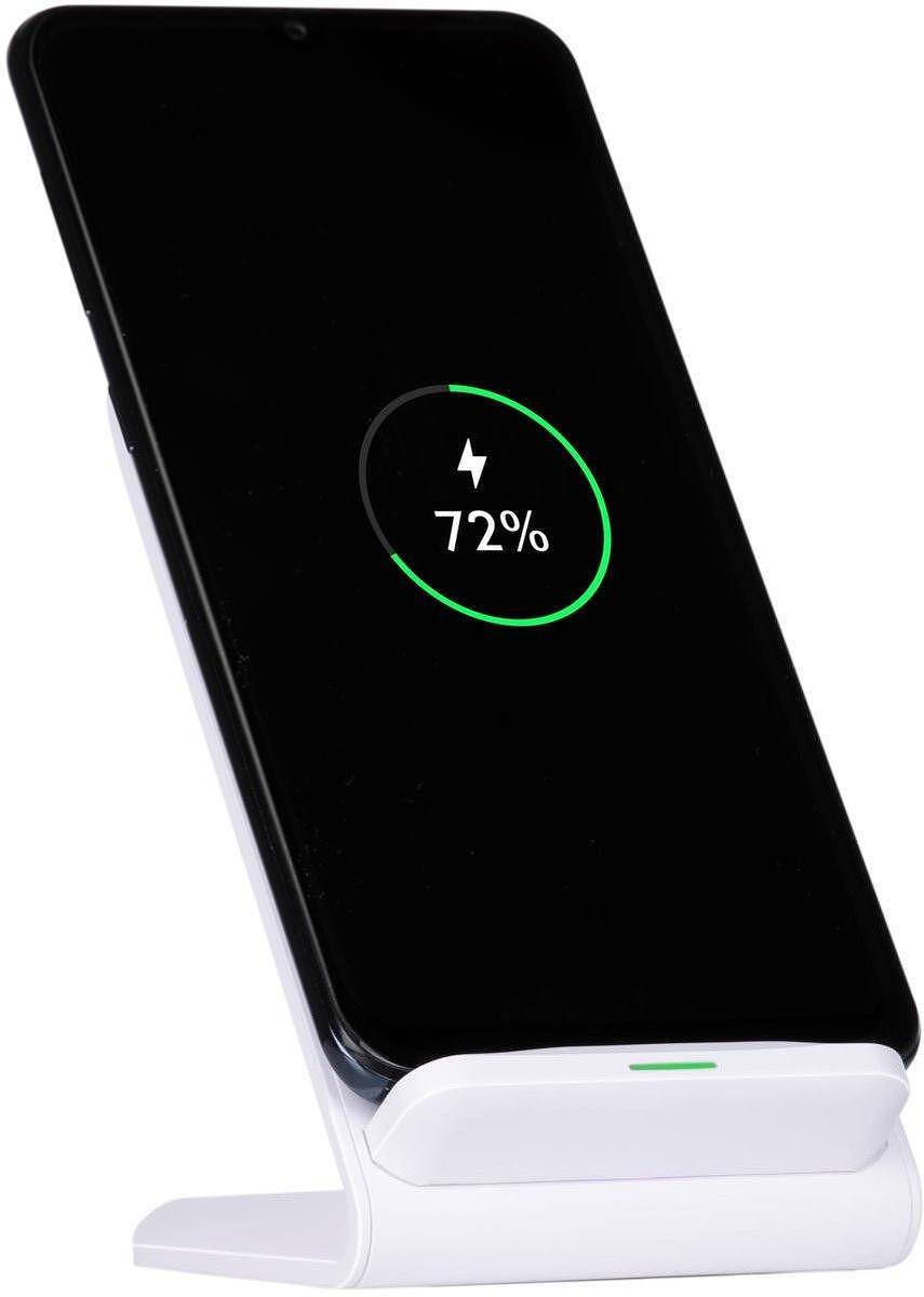 Grunding Безжично зарядно тип стойка 15W + кабел бяло