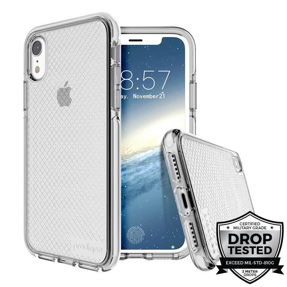 Хибриден кейс с висока степен на защита за iPhone XR - Prodigee Safetee Slim Case (сребрист) | JAR Computers Хибриден кейс с висока степен на защита за iPhone XR - Prodigee Safetee Slim Case (сребрист)