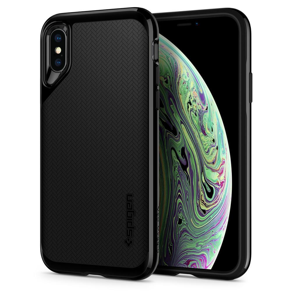Хибриден кейс с висока степен на защита за iPhone XS (черен) - Spigen Neo Hybrid Case | JAR Computers Хибриден кейс с висока степен на защита за iPhone XS (черен) - Spigen Neo Hybrid Case