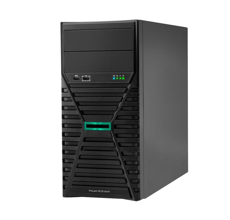 HPE ML30 G11, E-2414 2.6GHz 4c 1P, 32GB-DR, 4LFF-NHP VROC, 2x1TB SATA HDD, 350W PS EU Server