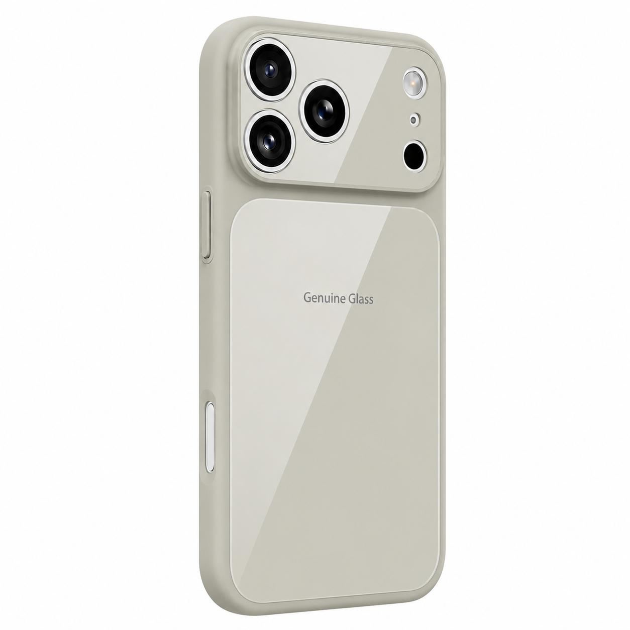Калъф GENUINE-Glass MagSafe Apple iPhone 16 Pro Max /титаниево сив/ | JAR Computers Калъф GENUINE-Glass MagSafe Apple iPhone 16 Pro Max /титаниево сив/