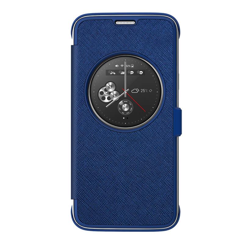 Калъф тип портфейл с отвор за екрана за Samsung Galaxy S5 mini - Anymode Flip Case Circle View (син) | JAR Computers Калъф тип портфейл с отвор за екрана за Samsung Galaxy S5 mini - Anymode Flip Case Circle View (син)