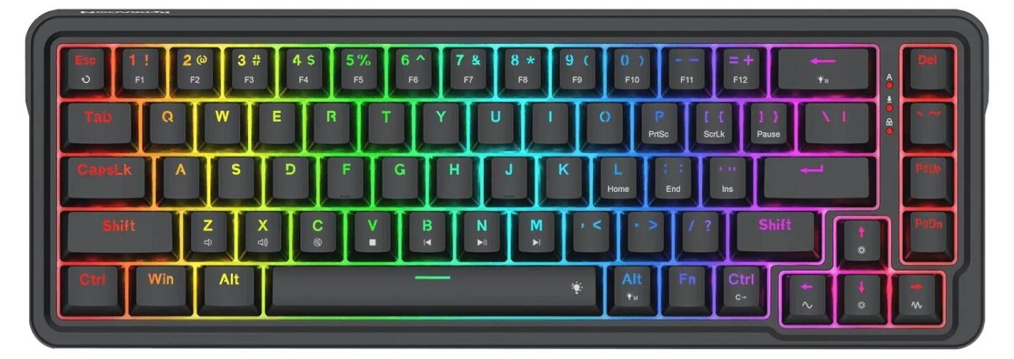 Механична клавиатура Redragon - Nova K709-RGB, Dragon Chant, RGB, черна | JAR Computers Механична клавиатура Redragon - Nova K709-RGB, Dragon Chant, RGB, черна