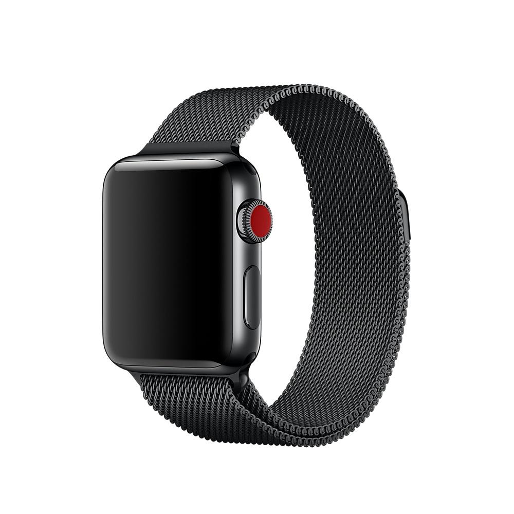 Оригинална стоманена каишка за Apple Watch 42мм, 44мм - Apple Milanese Loop Stainless Steel (reconditioned) (черен) | JAR Computers Оригинална стоманена каишка за Apple Watch 42мм, 44мм - Apple Milanese Loop Stainless Steel (reconditioned) (черен)