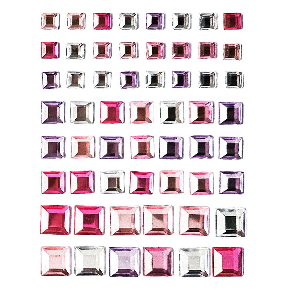 Самозалепващи кристали квадрат 57бр рзв | JAR Computers Самозалепващи кристали квадрат 57бр рзв