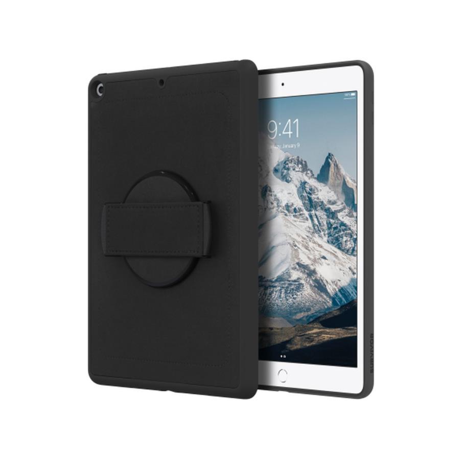 Силиконов калъф с дръжка за ръка за iPad 9 (2021), iPad 8 (2020), iPad 7 (2019) - Griffin Survivor Airstrap 360 (черен) | JAR Computers Силиконов калъф с дръжка за ръка за iPad 9 (2021), iPad 8 (2020), iPad 7 (2019) - Griffin Survivor Airstrap 360 (черен)