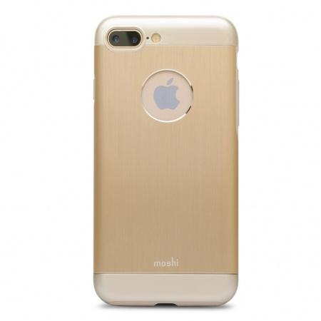 Удароустойчив алуминиев кейс за iPhone 8 Plus, iPhone 7 Plus - Moshi iGlaze Armour (златист) | JAR Computers Удароустойчив алуминиев кейс за iPhone 8 Plus, iPhone 7 Plus - Moshi iGlaze Armour (златист)