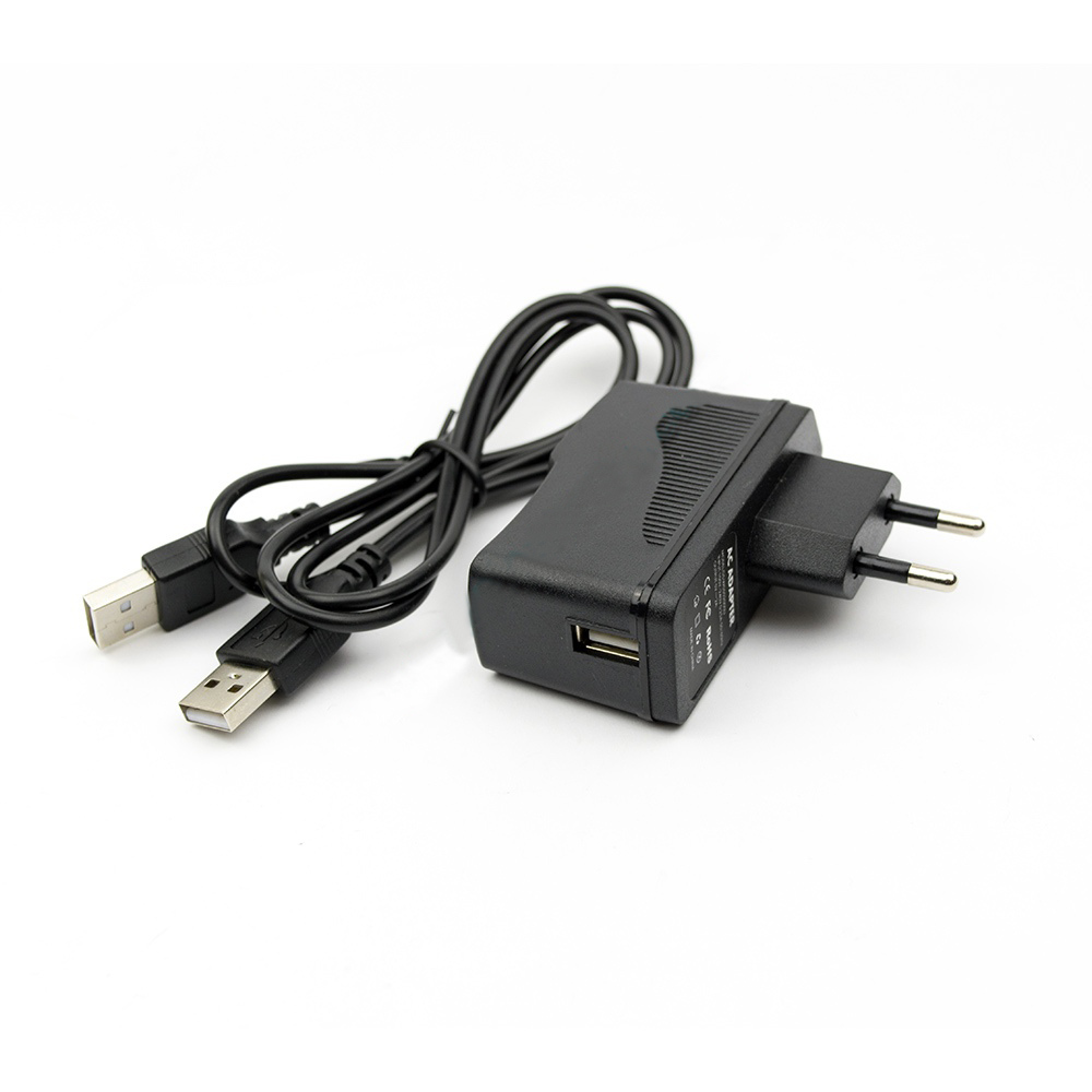Зарядно за телефон USB 10W 5V 2A (Шуко) With USB TYpe A - Type A Cable