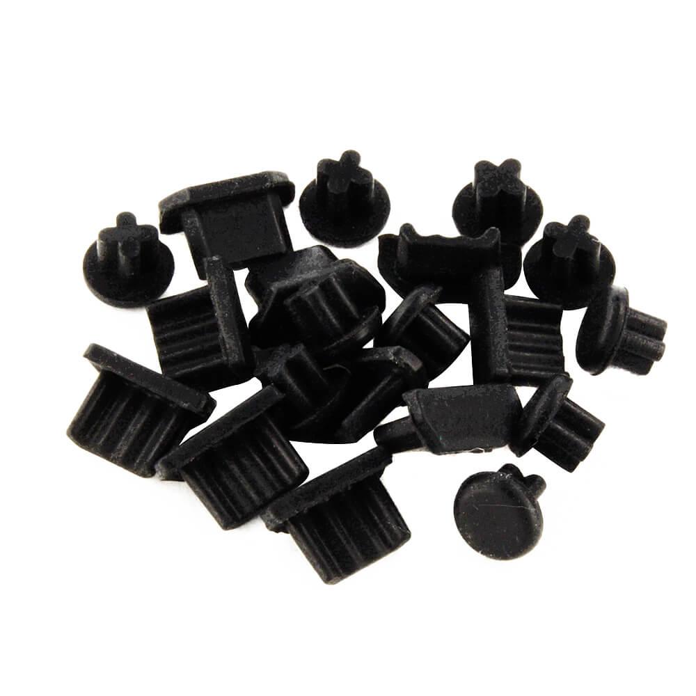 5 броя силиконови тапи за входа за слушалки и 5 броя MicroUSB порта за смартфони с MicroUSB порт - Trendy8 MicroUSB Dust Pin + Earphone Plug Set 10 (черни) | JAR Computers 5 броя силиконови тапи за входа за слушалки и 5 броя MicroUSB порта за смартфони с MicroUSB порт - Trendy8 MicroUSB Dust Pin + Earphone Plug Set 10 (черни)
