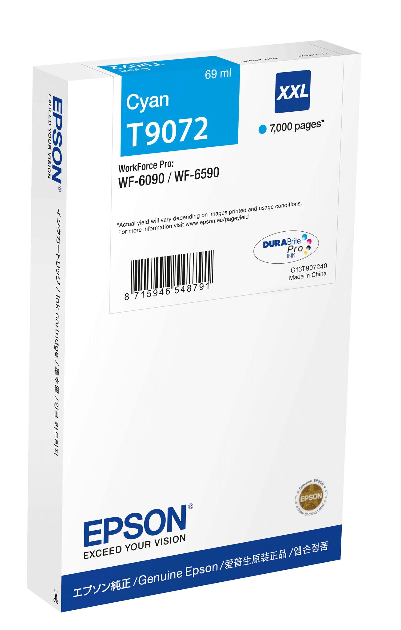 Epson WF-6xxx Ink Cartridge Cyan XXL | JAR Computers Epson WF-6xxx Ink Cartridge Cyan XXL