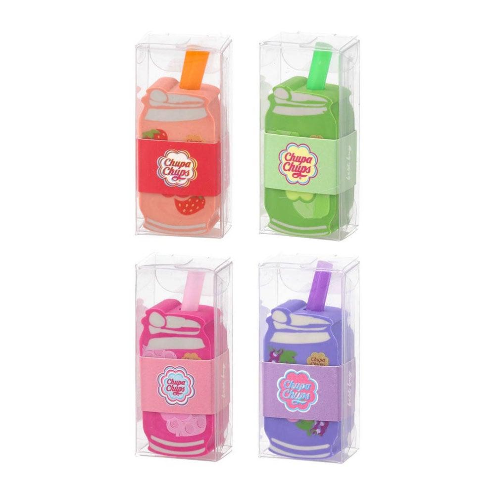 Гума за молив Best Buy Formina, кенче със сламка Chupa Chups, асорти, 1 брой