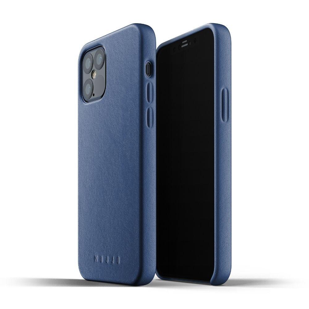 Кожен (естествена кожа) кейс за iPhone 12, iPhone 12 Pro - Mujjo Full Leather Case (син) | JAR Computers Кожен (естествена кожа) кейс за iPhone 12, iPhone 12 Pro - Mujjo Full Leather Case (син)