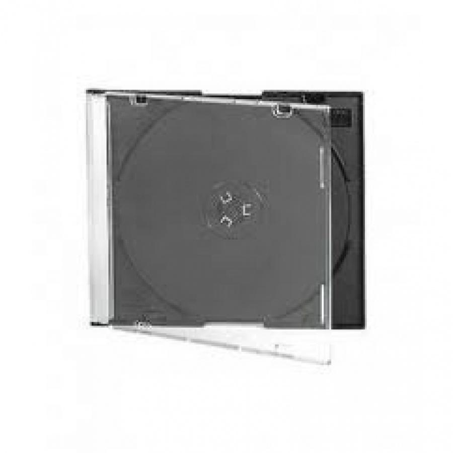 Кутия за CD тънка SC, PVC, черен гръб | JAR Computers Кутия за CD тънка SC, PVC, черен гръб