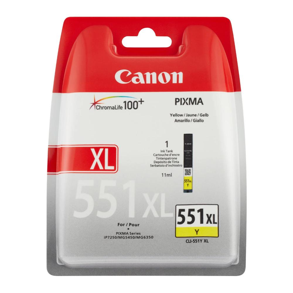 MG6350/5450, IP7250 YEL XL INK TANK BLISTER PACK (CANCLI-551YXL)