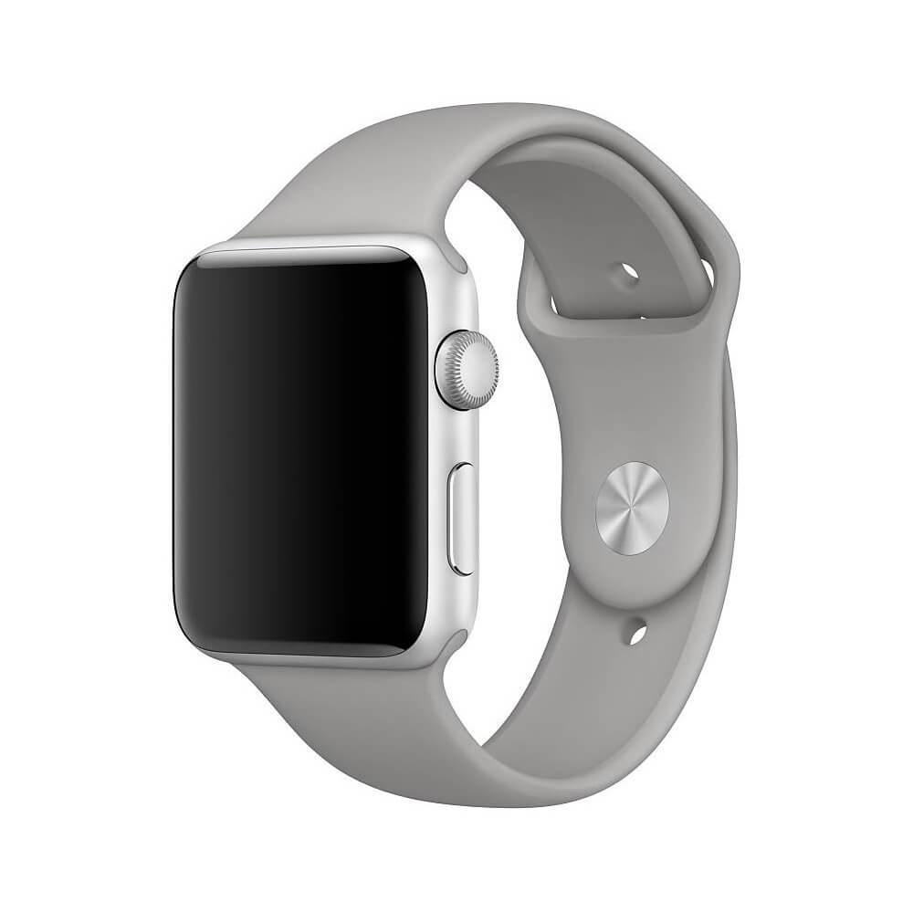 Оригинална силиконова каишка за Apple Watch 42мм, 44мм - Apple Watch Sport Band Concrete (сив) | JAR Computers Оригинална силиконова каишка за Apple Watch 42мм, 44мм - Apple Watch Sport Band Concrete (сив)