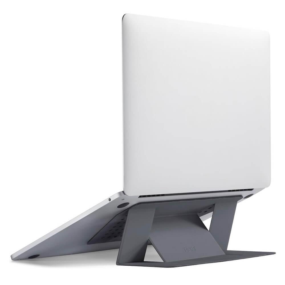 Сгъваема, залепяща се към вашия компютър поставка за MacBook и лаптопи до 16 инча - MOFT Invisible Adhesive Folding Laptop Stand (сив) | JAR Computers Сгъваема, залепяща се към вашия компютър поставка за MacBook и лаптопи до 16 инча - MOFT Invisible Adhesive Folding Laptop Stand (сив)