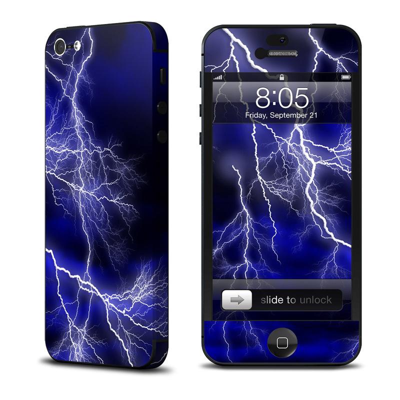 Скин за iPhone 5, iPhone 5S, iPhone SE - Decalgirl Apocalypse Blue (обхваща и антената) | JAR Computers Скин за iPhone 5, iPhone 5S, iPhone SE - Decalgirl Apocalypse Blue (обхваща и антената)