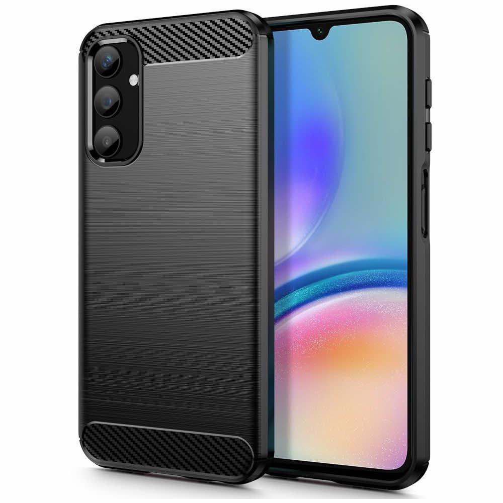 Тънък силиконов (TPU) калъф за Samsung Galaxy A05s - Tech-Protect Carbon Flexible TPU Case (черен) | JAR Computers Тънък силиконов (TPU) калъф за Samsung Galaxy A05s - Tech-Protect Carbon Flexible TPU Case (черен)