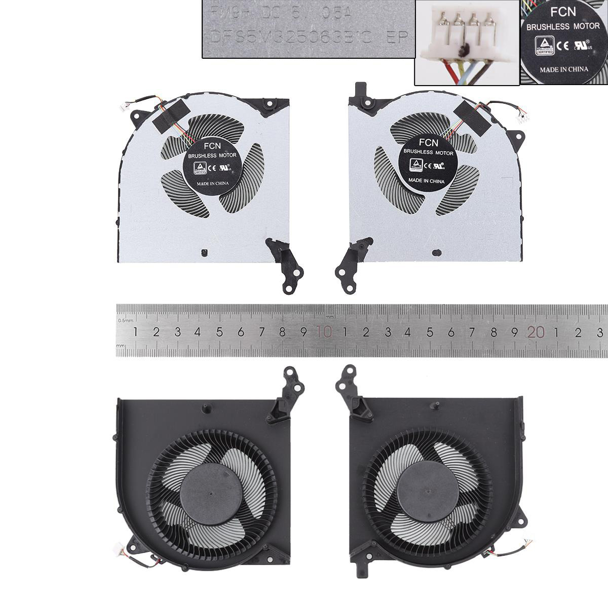 Вентилатор за лаптоп (CPU Fan) Lenovo 2020 R7000 Y550-15 Y7000P CPU + GPU 5V | JAR Computers Вентилатор за лаптоп (CPU Fan) Lenovo 2020 R7000 Y550-15 Y7000P CPU + GPU 5V
