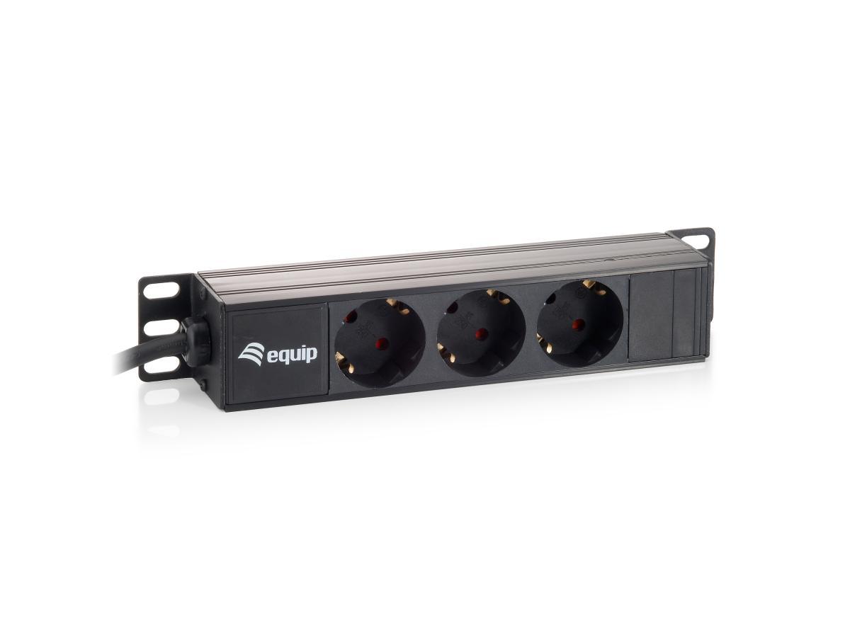 Equip 3-Outlet German Power Distribution Unit, 10" | JAR Computers Equip 3-Outlet German Power Distribution Unit, 10"