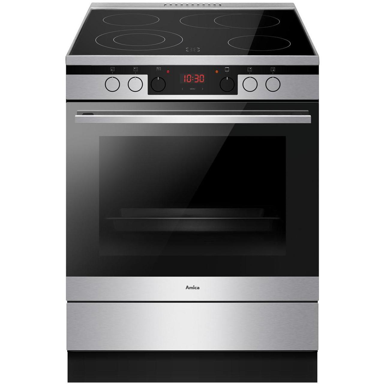 Готварска печка (ток) AMICA 6226CE3.434eETsKDpHa(Xx) , INOX , Керамични