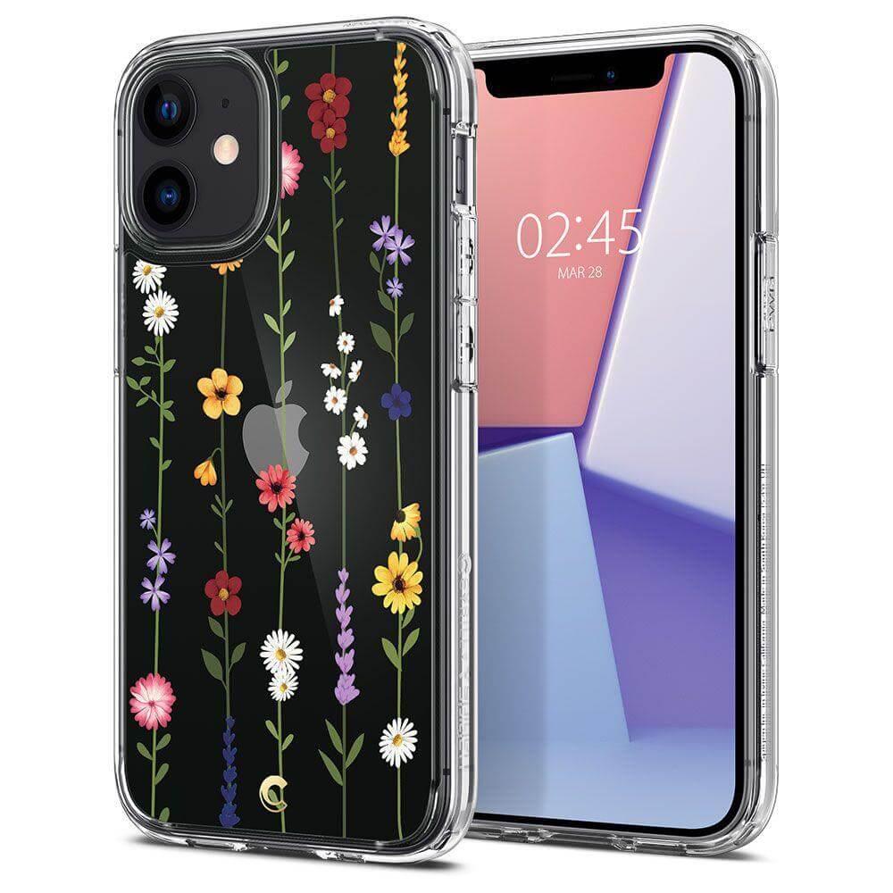 Хибриден кейс с висока степен на защита за iPhone 12 mini - Spigen Cyrill Cecile Case Flower Garden (цветни мотиви) | JAR Computers Хибриден кейс с висока степен на защита за iPhone 12 mini - Spigen Cyrill Cecile Case Flower Garden (цветни мотиви)