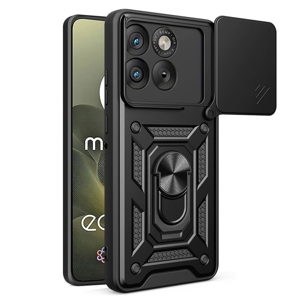 Хибриден удароустойчив кейс с пръстен против изпускане за Motorola Edge 70 - Techsuit CamShield Case (черен) | JAR Computers Хибриден удароустойчив кейс с пръстен против изпускане за Motorola Edge 70 - Techsuit CamShield Case (черен)