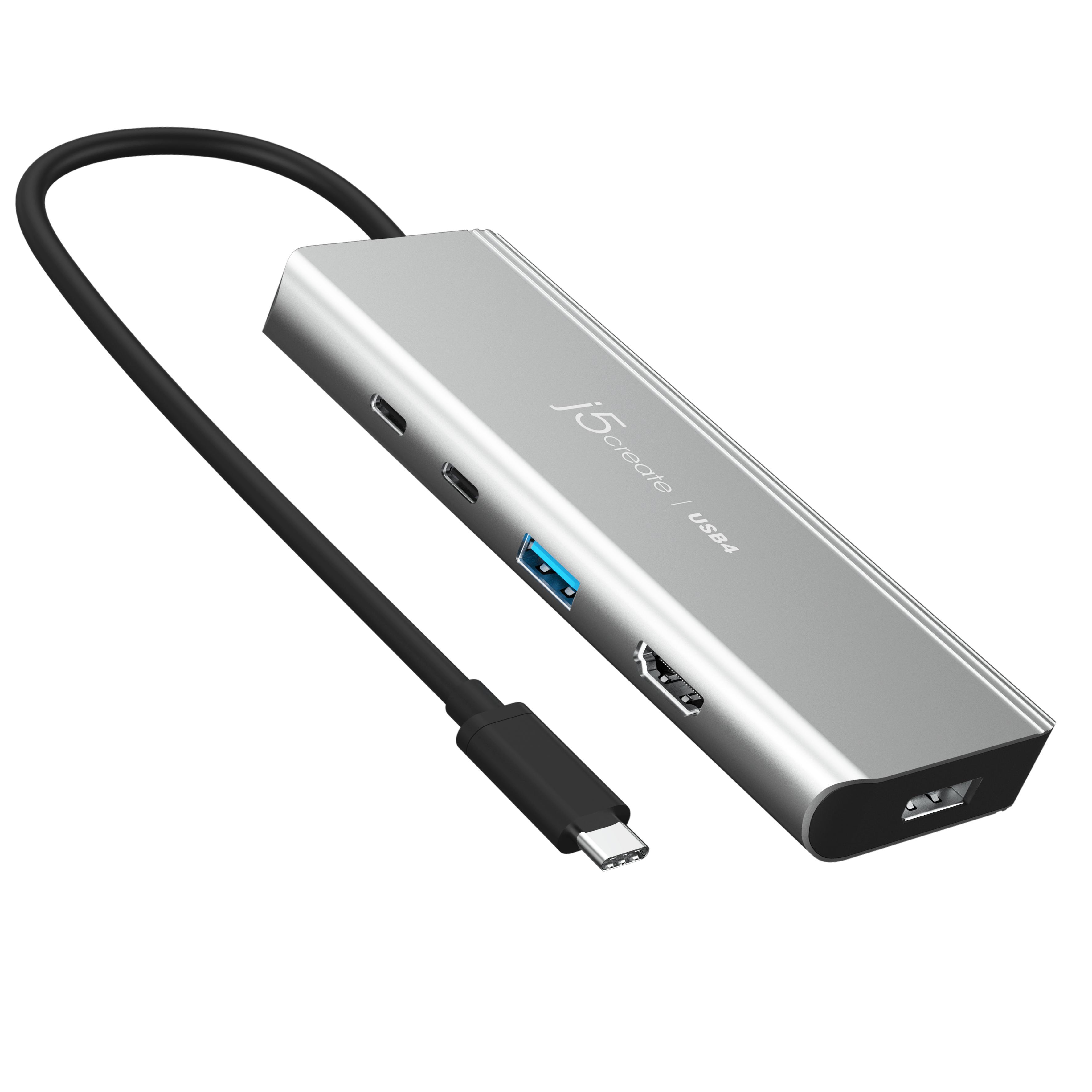 j5create JCD401 Жичен USB 3.2 Gen 2 (3.1 Gen 2) Type-C Сребърен | JAR Computers j5create JCD401 Жичен USB 3.2 Gen 2 (3.1 Gen 2) Type-C Сребърен