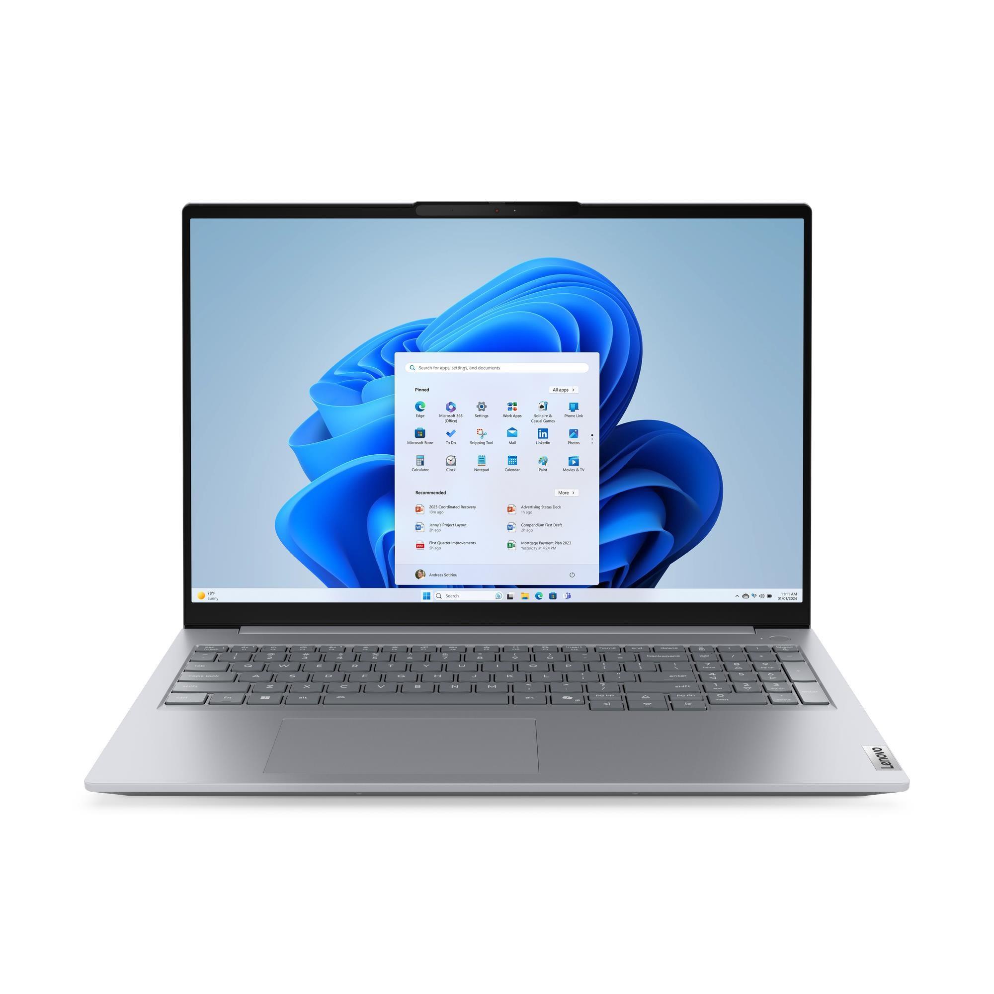 Lenovo ThinkBook 16 G9 IRL Intel Core 5 210H Ноутбук 40,6 см (16") WUXGA 16 GB DDR5-SDRAM 512 GB SSD Wi-Fi 7 (802.11be) Windows 11 Pro Сив